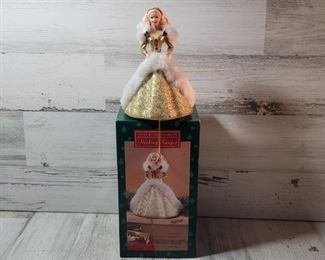 NIB 1995 Happy Holiday Barbie Stocking Hanger