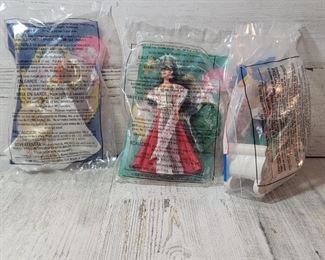 (3) Holiday Barbie McDonald's Toys, 1996 & 1995