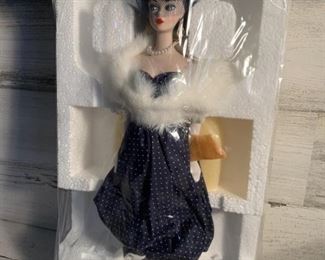 NIB Gay Parisienne 1959 Porcelain Barbie with COA