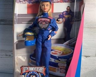 NIB NASCAR 50th Anniversary Barbie