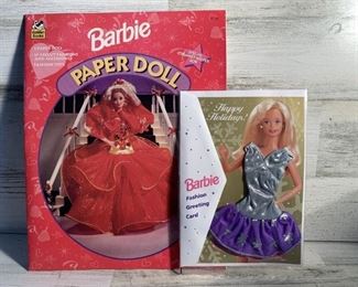 (2) Barbie: Paper Doll and Fashion Greeting Card