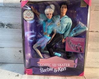 NIB Olympic USA Skater Barbie & Ken