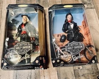 (2) NIB Barbie Harley Davidson Collectors Edition