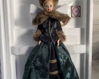 NIB Holiday Caroler Porcelain Barbie Collection