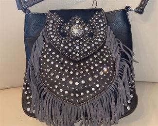 Montana West Western Bling Fringe Purse Brand New