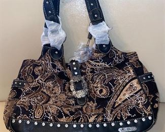 Montana West Western Buckle Floral Handbag is Brand New with Tags