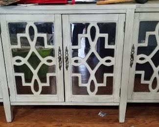 Very nice credenza with open work on the the doors.