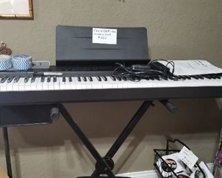 One of two electric keyboards