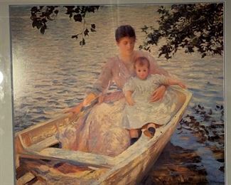 Mother Child in a Boat