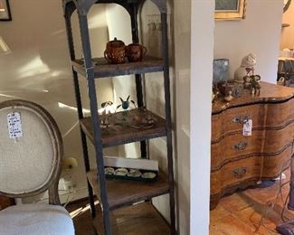 Shelf on wheels, tons of fun knick knacks 