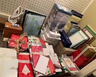 Christmas wrapping etc