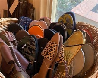 Whole basket of Tkees, Havianas, dolce vita etc