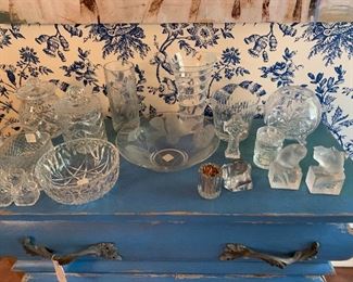 Lalique, assorted crystal