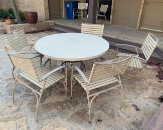 Outdoor furniture with cute bamboo detail