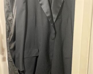 Men’s tuxedo. Size 11.5 tux shoes available as well. 