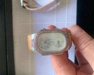 Philip Stein mother of pearl watch
