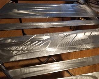 Sculpted Metal Chair -- signed by the artist