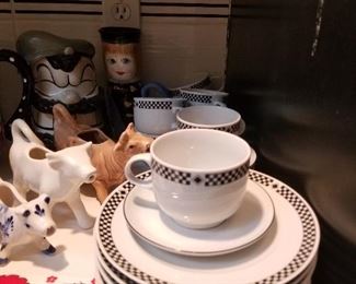 One of many sets of dishes