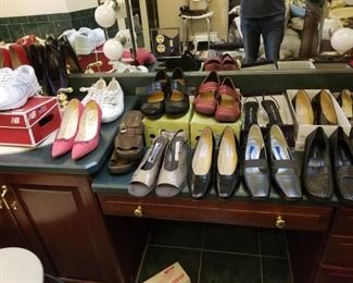 Just a sampling of the many pairs of shoes