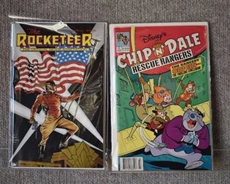 Lot of 2 Disney Comics | Chip 'n Dale's Rescue Rangers #2 | The Rocketeer Official Movie Adaptation