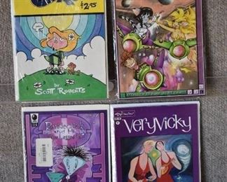 Lot of 4 Independent Comics | Patty Cake #1, Reality Check #8, Ranklechick and His Three Legged Cat #1, Very Vicky #7