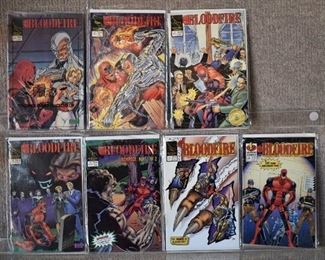 Lot of 7 Lightning Comics Comics | Bloodfire #5, 6, 7, 9, 10, 11, 12
