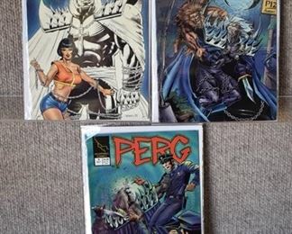 Lot of 3 Lightning Comics Comics | PERG #1, 3, 8