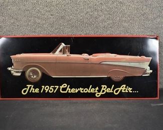 Tin Sign | 1957 Chevrolet Bel Air | 22"x8.75"