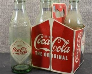Lot of 4 Coca-Cola Limited Edition Bottles in Carrier | Atlanta, GA | 8.5 Oz
