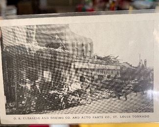 Postcard Of St. Louis tornado
