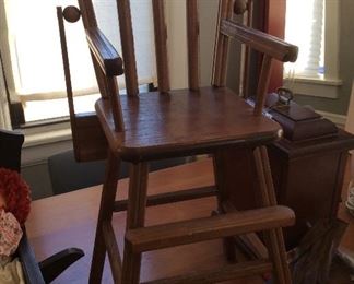 Doll high chair.       $ 35.