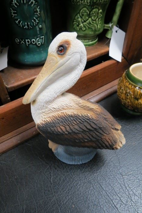 Cement pelican.