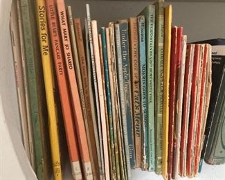 Lots of vintage and antique books and children's books