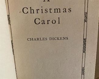 Dickens A Christmas Carol with 1938 inscription