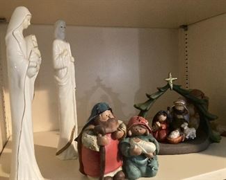 Tons of nativity scenes