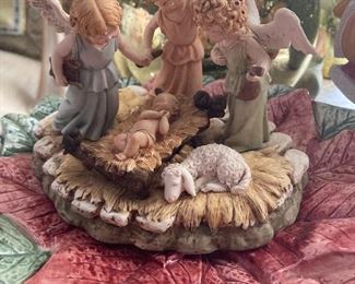Angel nativity scene