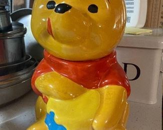 Vintage Pooh Bear cookie jar
