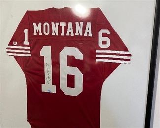 Joe Montana autographed jersey with certificate