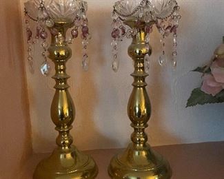 Antique candle holders 