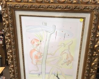 Signed and numbered Dali lithogrpah