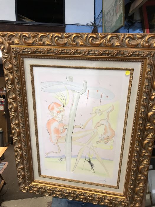 Signed and numbered Dali lithogrpah