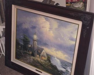 Kinkade-A Light in the Storm, 44/395 A/P Canvas