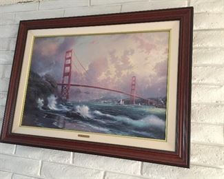 Kinkade- Golden Gate Bridge, 1917/3950 S/N Canvas