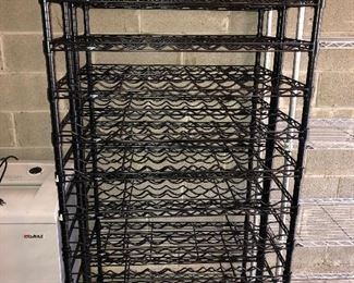Intermetro wine racks - each holds 72 bottles plus room for boxes below