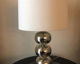 West Elm mercury glass lamp - pair