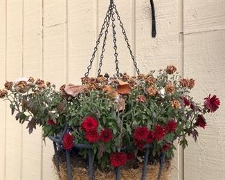 forged iron hanging baskets - qty 5