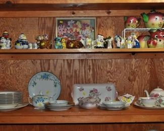 Salt and pepper sets, Nippon, china, tea set