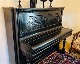 Exceptional 1891 Steinway upright piano , Model E, 50”. I am amazed at how nice it looks and sounds. A real treasure