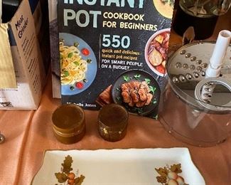 Red is insta pot - like new - have cookbooks for it too