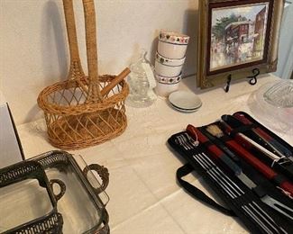 Silver with Pyrex on bottom - silver holder on top